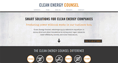 Desktop Screenshot of cleanenergycounsel.com
