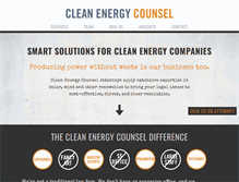 Tablet Screenshot of cleanenergycounsel.com